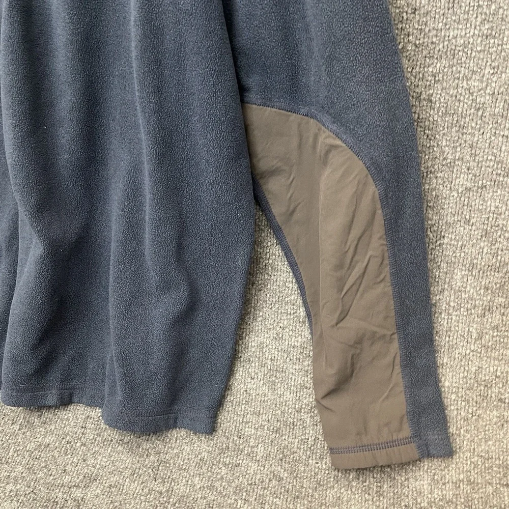 The North Face Sweater Mens Fleece 1/4 Zip Pullover Chimborazo Blue Gray XL